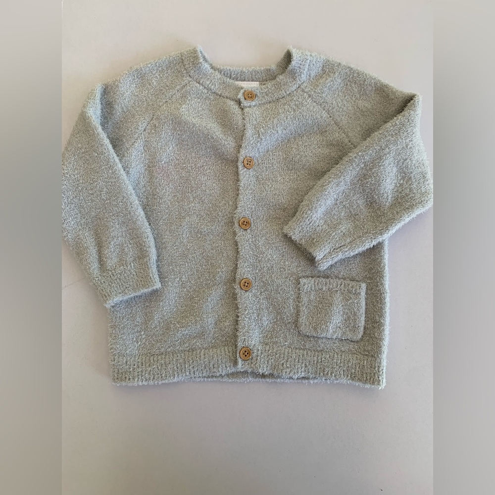 Gerber Gray Knit Sweater with Ribbed Trim